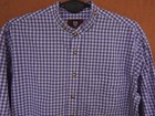 Traditional German Grandad Trachten Shirt Mens Medium Os Trachten Purple Check