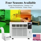 1100w Window Desk Refrigerated Air Conditioner Cooling   Heater Timing W  Remote