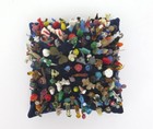 Collection Of 100  Vintage Hand Blown Glass Pins  Animals  Insects  Objects   