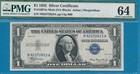  1 00 1935 Mule Double Series Na Block Silver Certificate Pmg Choice 64epq
