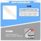 19 7ft V-shape Thin Weather Stripping Door Frame Seal Strip white White 19 7 Ft