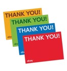 100 Ebay Thank You Cards 4 Colors Red  Blue  Green   Yellow Official Ebay Cards