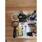Lot Of Deluxe Die Cast Microscope Set   Jason 750 Power Microscope   More