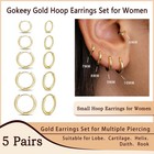 316l Surgical Stainless Steel Small Gold Silver Hoop Earrings For Women Men h   