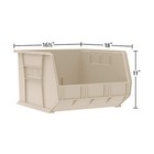 Akro-mils 30270 Akrobins Plastic Storage Bins  18 x16 x11   Blue  3-pack