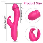 Dual Rabbit Vibrator Massager - Waterproof  Usb Charging  10 Vibration Modes