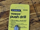 Vintage Nos Stanley Yankee Push Drill 03-043 Set Of 8 Bits On Card Usa