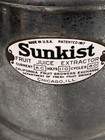 Vintage Sunkist Fruit Juice Extractor Commercial Juicer Display Made In Usa
