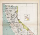 1899  California  Map Original - Ceded Indian Lands - Native American  11 5x9 5 