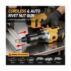 Cordless Rivet Nut Gun For 20v Battery    Electric Rivet Nut Tool Wi   
