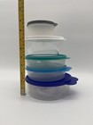 Tupperware Round Containers With Lids Set Of 5 610ml 700ml 410ml