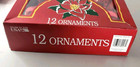 Set Of 12 Vintage Cherry Red Christmas Tree Ornaments Large Round