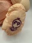 Vintage 1986 Fisher Price Puffalump Bear Peach Overalls Plush Toy Fp Logo Rare