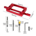 3-1 2  Door Hinge Jig Adjustable Mortise Router Template Kit For Door Jamb Hinge
