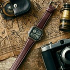 Casio Ae-1200whl-5av Ae-1200whl-5a Leather Band Metallic Digital Watch