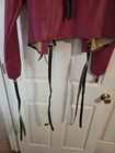 Pink Faux Leather Straight Style Costume With Black Buckle   Adjustable Straps