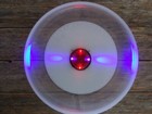Beautuse Lighted Frisbee Glow-in-the-dark   Lights Up Red   Blue Night Disc Play