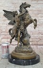Perseus  Pegasus Greek Mythology Hero Statue Sculpture Bronze Figurine Gift Art