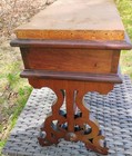 Antique  Victorian Eastlake Lift Top Stool Needs Upholstery