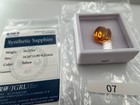 Synthetic Yellow Sapphire 16 253ct Cushion Cut Loose Gemstone Jgrl Certified Gem