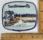 Vintage Connecticut Waterfront Scene Iron On Patch State Travel Souvenir