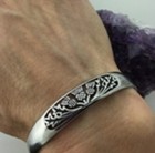 Field Of Thistle Scottish Thistle Cuff Bracelet  Scotland  Highland Cuff