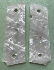 Colt 1911 Grips White Pearl Silver Horse Full Size 1911 Government  Commander