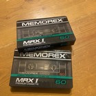 Memorex  Mrx I 60   Blank Audio Cassette Tape  sealed New Lot Of 2