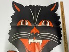 Rare Black Cat Bow Tie Die Cut Halloween Decoration Poster Usa Kuhn