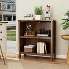 30  Tall Book Shelf  2-tier Floor Bookcase With Adjustable Shelves  30  Wide    