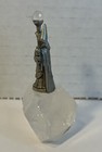 Mini Pewter Wizard Figure On Crystal Rock Figurine