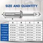 100-1 000 Counts Meite Hammer Drive Anchors From 1  To 4  Length 1 4  Diameter