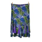 Vintage Skirt Plus 2x 3x 22 24 Long Romantic Whimsigoth Stretch Ruffle Hem Snake