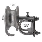 Sliding Gate Rollers 5  Rear Pipe Track Wheels Chain Link Gates 1 7 8  Round