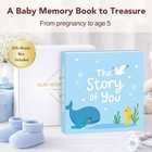 Baby Boy Or Girl Memory Book - Baby s First 5 Years 12 X 12 Inches  Blue 