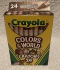 Crayola Colors Of The World Crayons Multicultural 24 Ct And Basic 24 Ct 2001 New