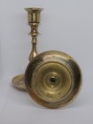 Vintage S 2 Brass Detailed Tapered Candlestick Holder     Marked Hb     6  