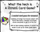 A Normal Card Game Set Strategic Turn Based Combat Party-like Twists Family Fun 