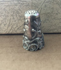Vintage Sterling Silver Sewing Thimble Ornate Mexico  5