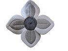 Blooming Baby Bath Lotus Flower Bathtub Insert Infant Pad Sink Gray White Treads