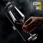 Season Story White Wine Glasses Set Of 2-14oz Modern Wine Glasses