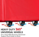 9 Ft Rolling Christmas Tree Storage Bag  3 Swivel Wheels For Easy Moving  Heavy 