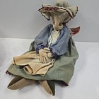 Antique Vintage Primitive Grandma Elf Rag Cloth Doll 17  L