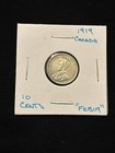 1919 Canada 10 Cents Canadian Dime    feb119    Silver Coin 10c