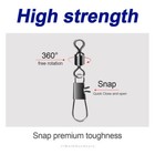 50 200pcs Interlock Snaps Barrel Rolling Swivels Stainless Steel Cross Lock Snap