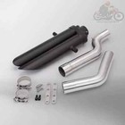 Exhaust System Muffler Tips Tail Link Pipe Black For Honda Cbr600rr F5 2005-2020