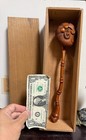 Rare Chinese Hand Carved Boxwood Ruyi Scepter Longevity Symbol W  Box