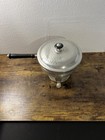         Vintage Hammered Aluminum Chafing Dish 3 Piece Set     Mid Century Serveware    