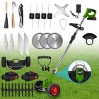 Cordless Weed Eater Electric Brush Cutter Lawn Edger Grass String Trimmer 24v