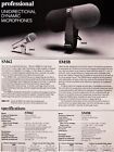 Vintage 1980 s Shure Sm-62 Dynamic Cardioid Microphone Usa Low Z W Accessories 5